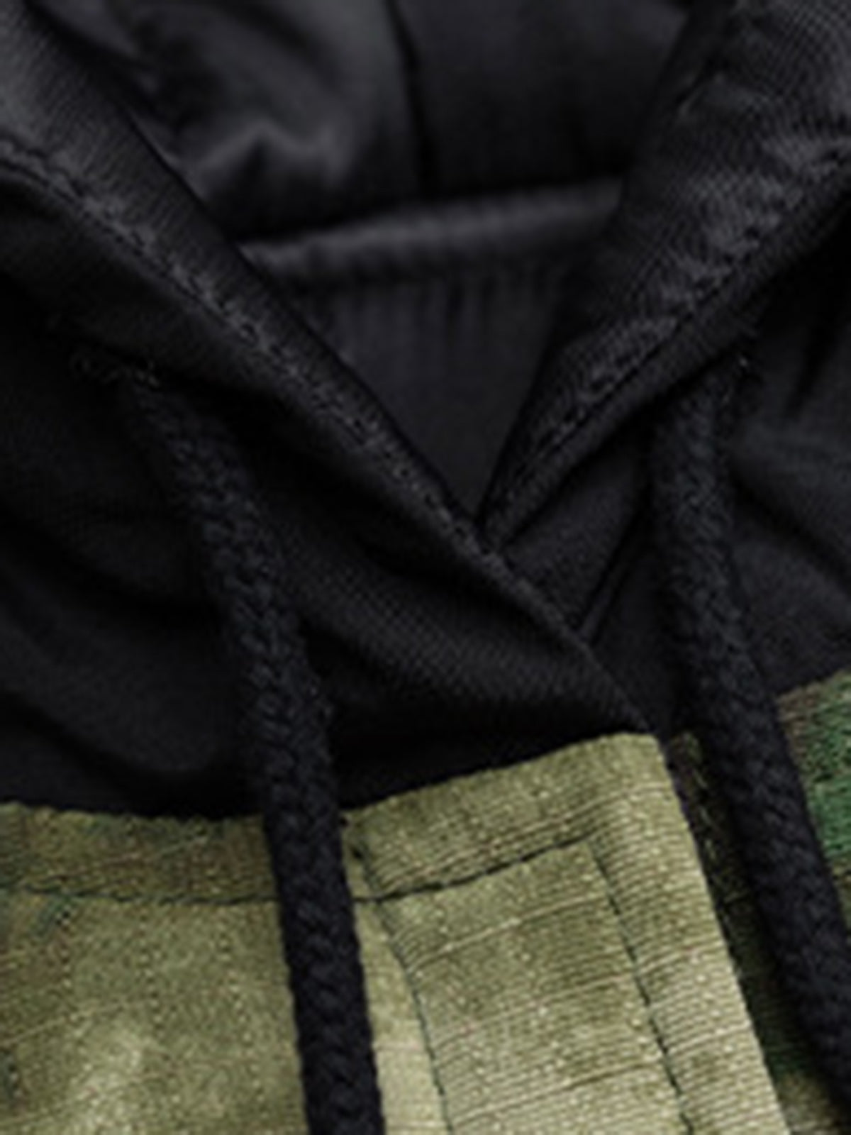 Veste à capuche patchwork camouflage Thesupermade