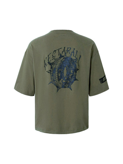 Street Devil Tire Graffiti T-shirt
