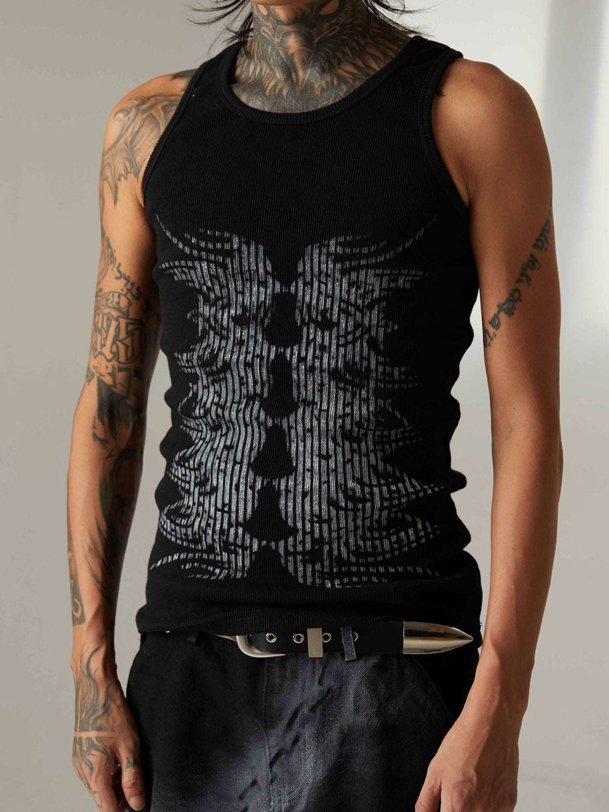 Street Skeleton Print Vest