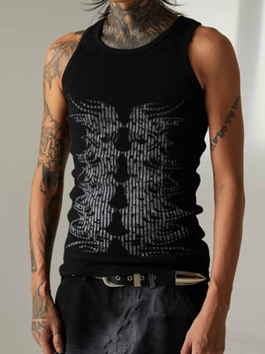 Street Skeleton Print Vest