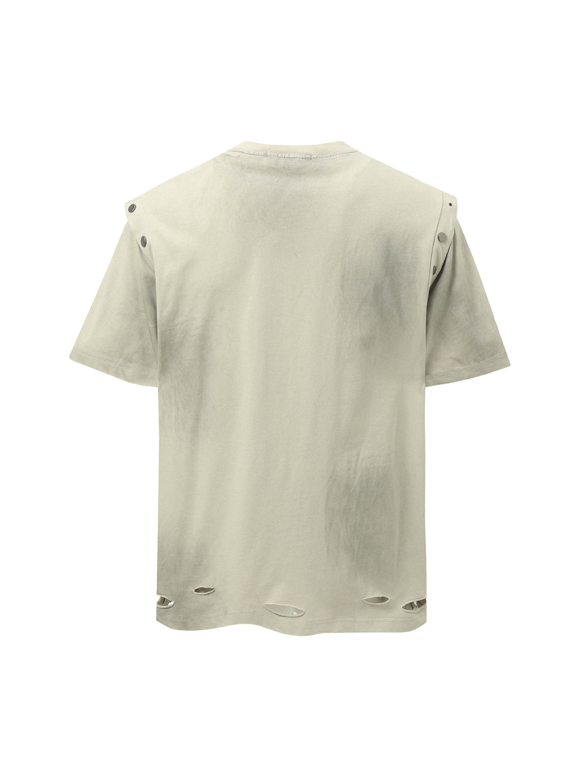 Retro Washed Detachable Waistcoat T-shirt