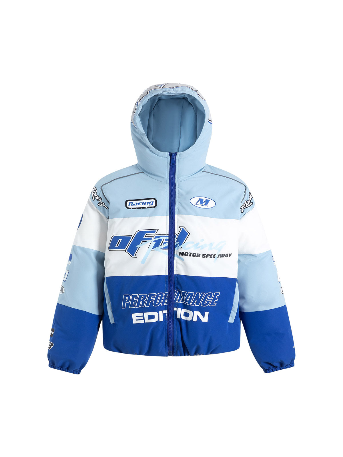 Thesupermade Motorcycle Racing Puffer Jacket