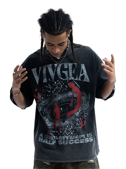 Washed Oversized Graphic T-Shirt