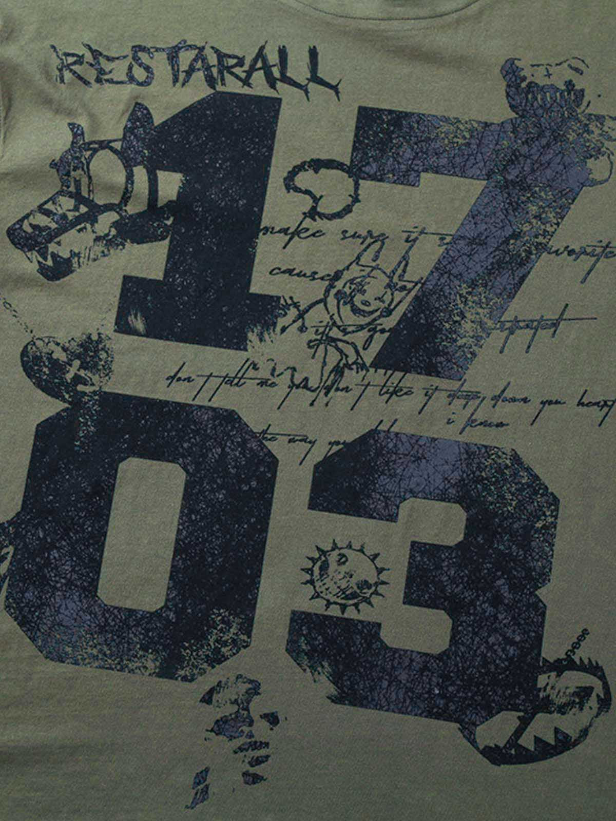 Street Devil Reifen Graffiti T-Shirt