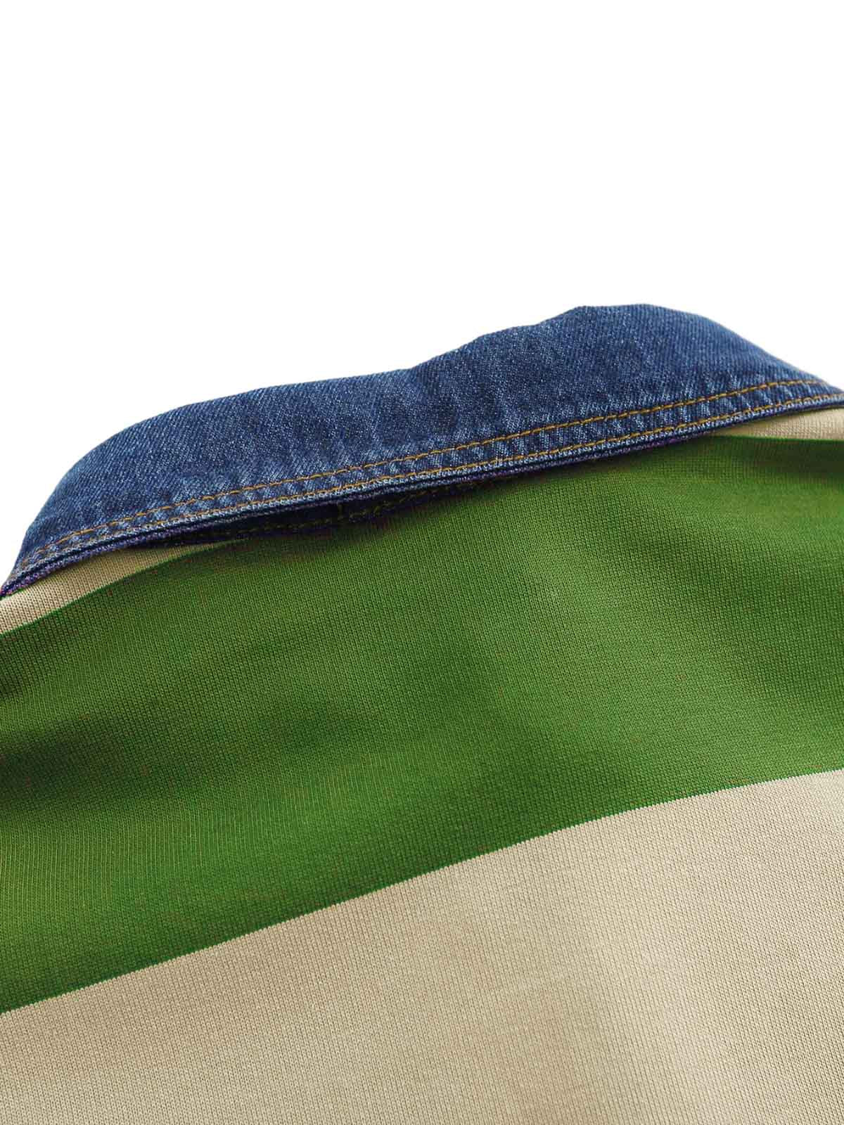 Thesupermade Vintage-Poloshirt mit Farbstreifen – 2371