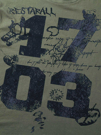 Street Devil Tire Graffiti T-shirt