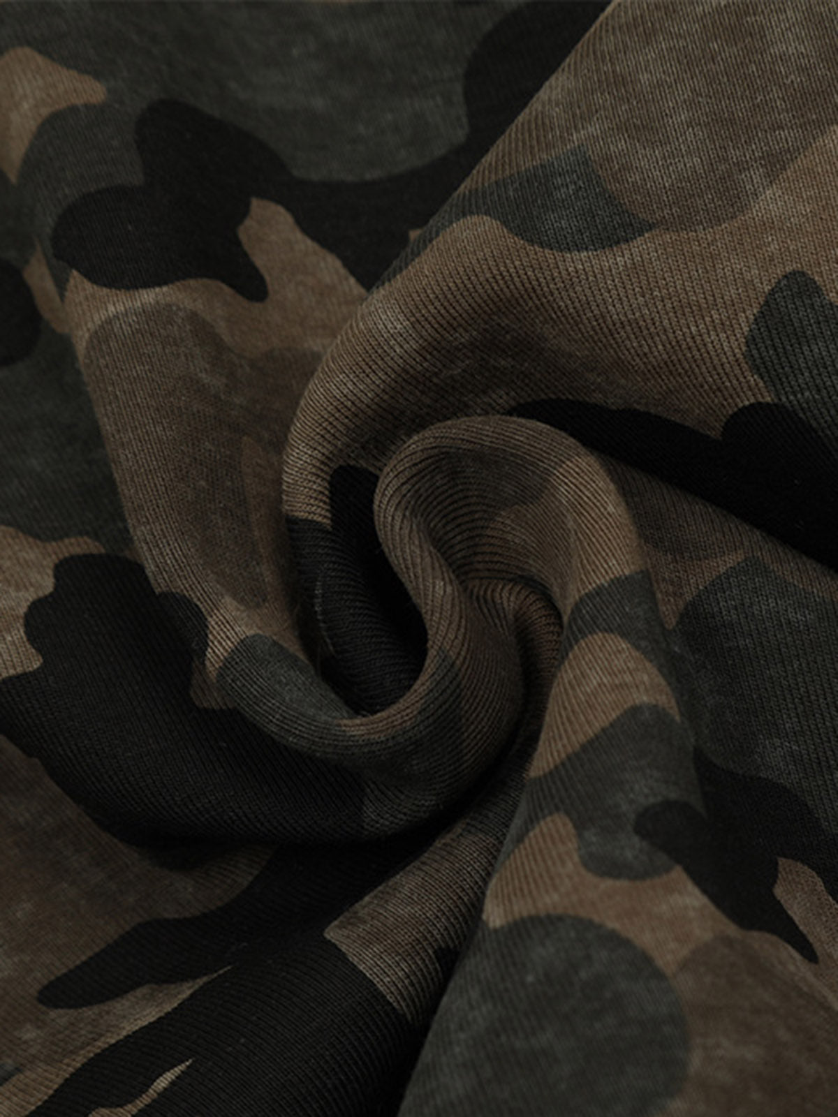 Veste polaire à capuche camouflage avec strass Hotfix - 2357