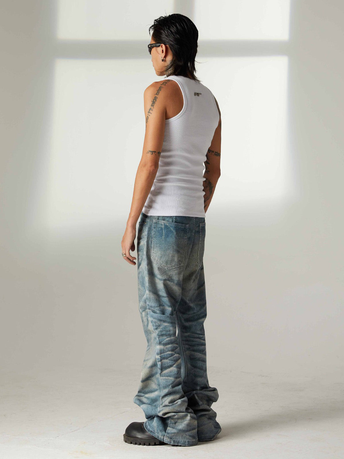 Street Heavy Rhinestone Threaded Vest