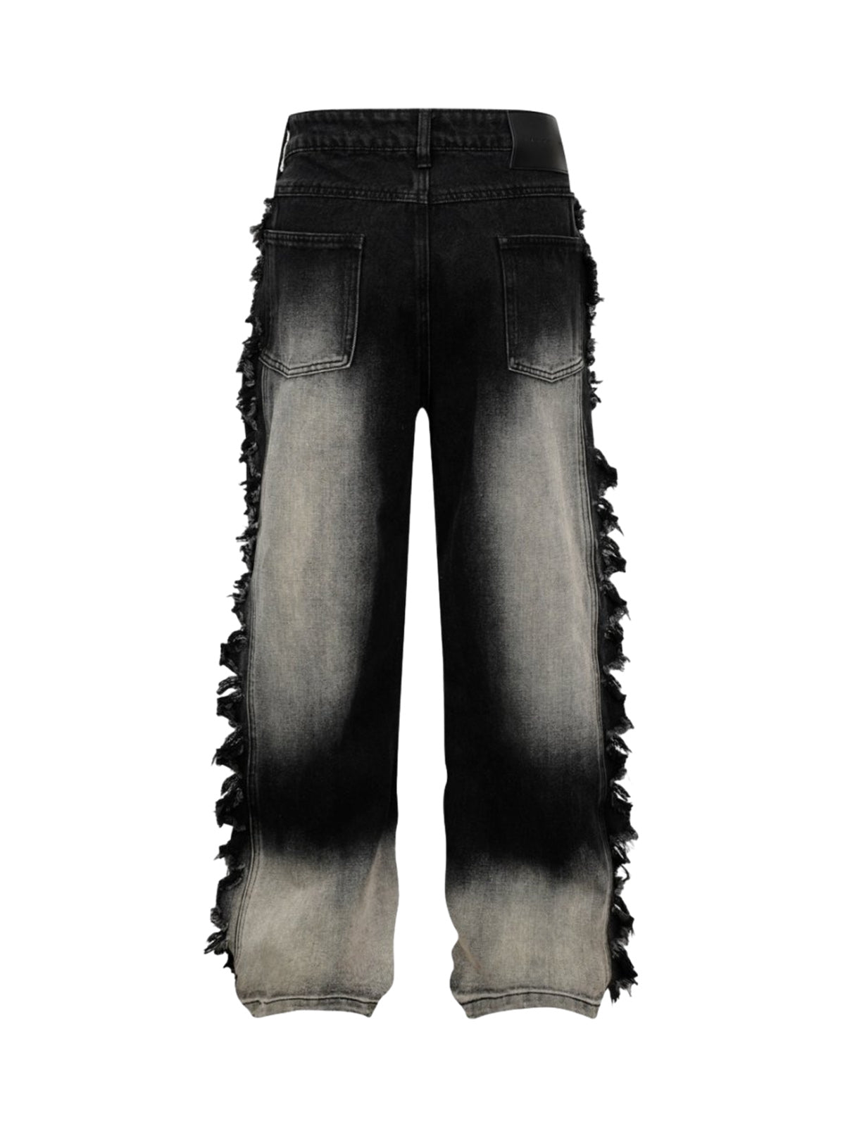 Distressed Raw Edge Jeans