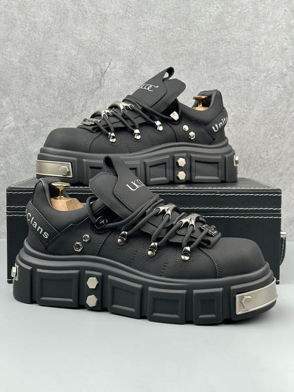 Punk Style Rivet Derby Shoes