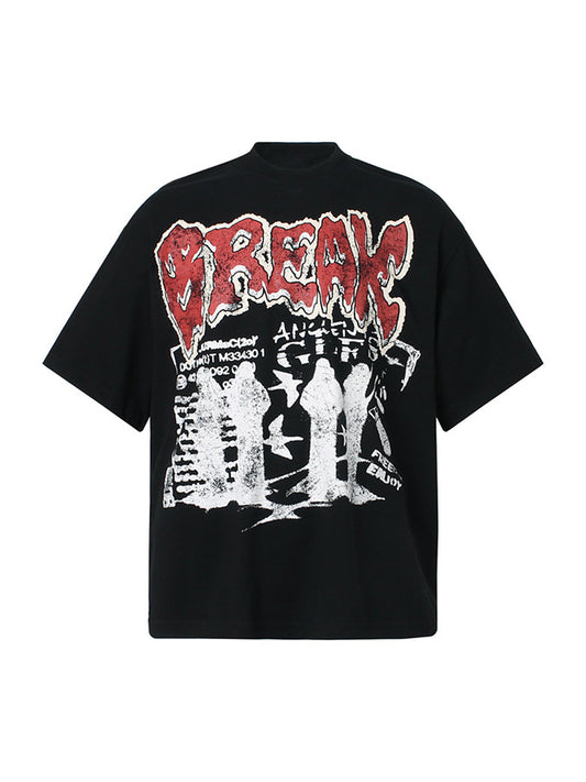 T-shirt imprimé graphique « BREAK »