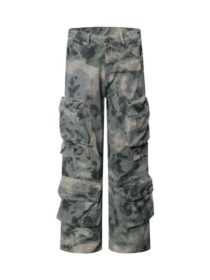 Pantalon cargo camouflage multi-poches
