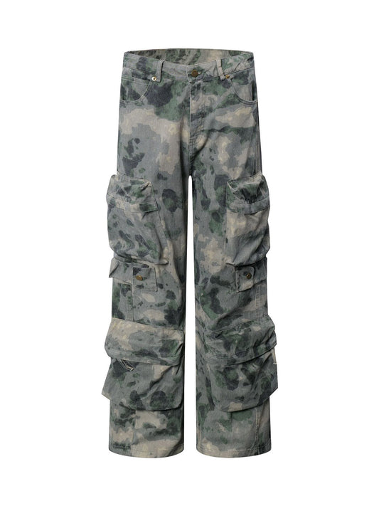 Pantalon cargo camouflage multi-poches