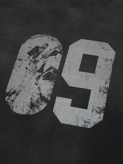 Distressed NO. 09 Long Sleeve T-Shirt