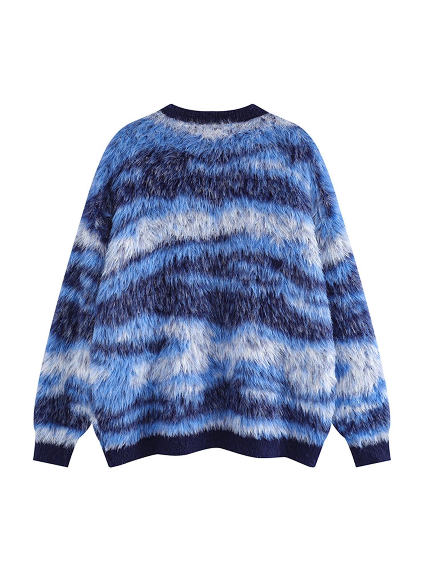 Thesupermade Mohair Striped Knit Sweater