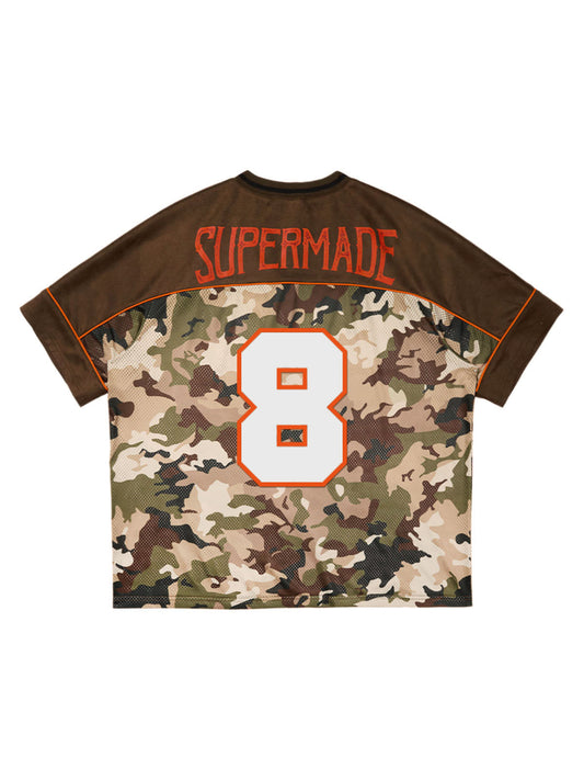 Originales Camouflage-Fußballtrikot-T-Shirt