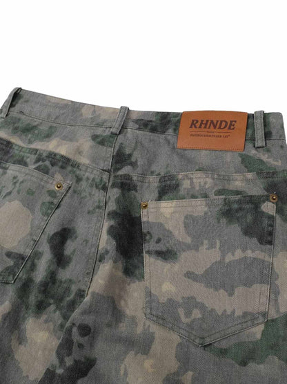 Pantalon cargo camouflage multi-poches