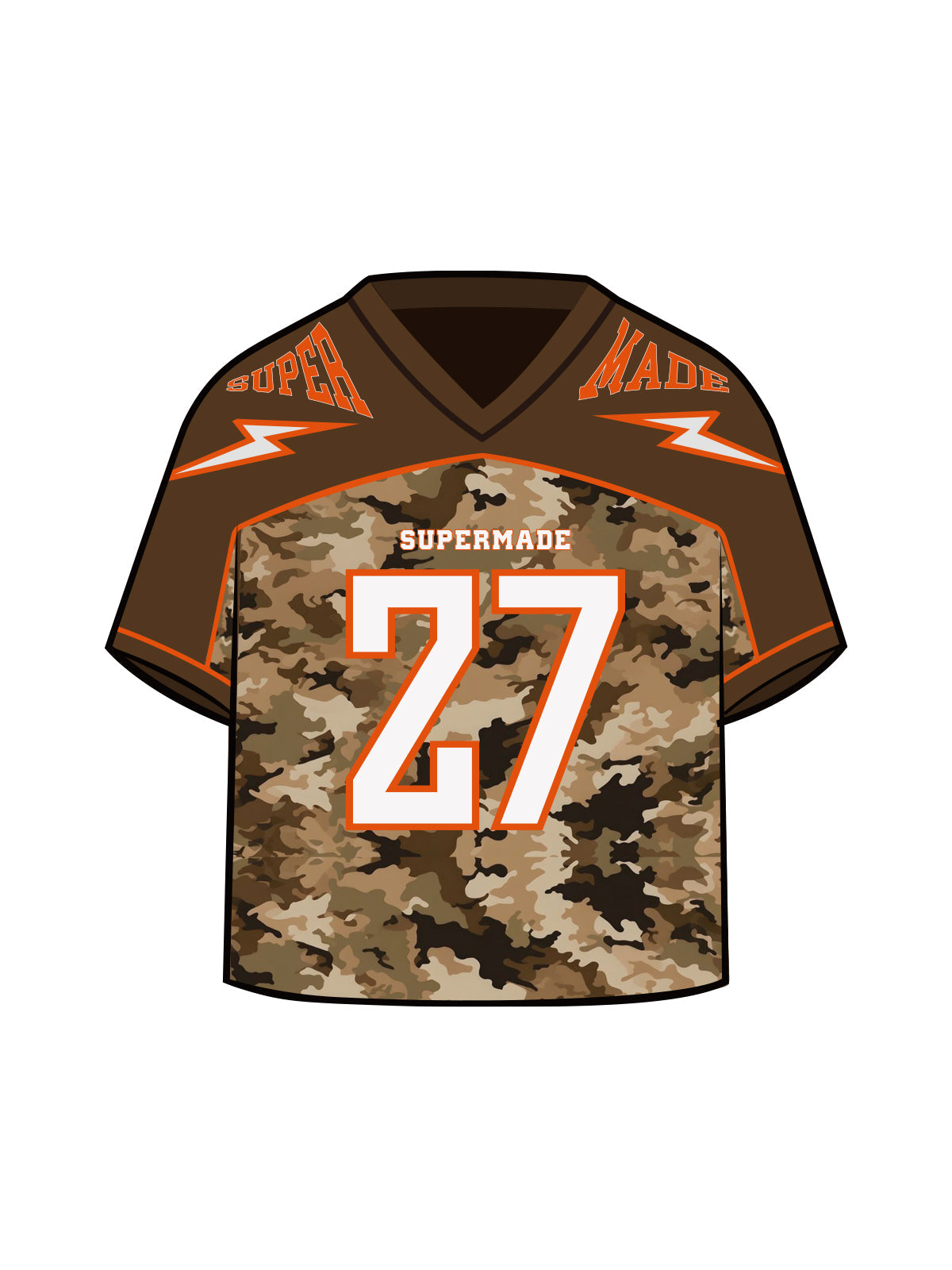 T-shirt de football camouflage original