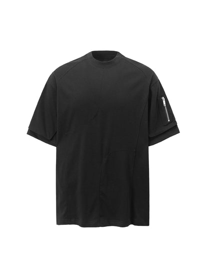 T-shirt fonctionnel à poche délavée rétro