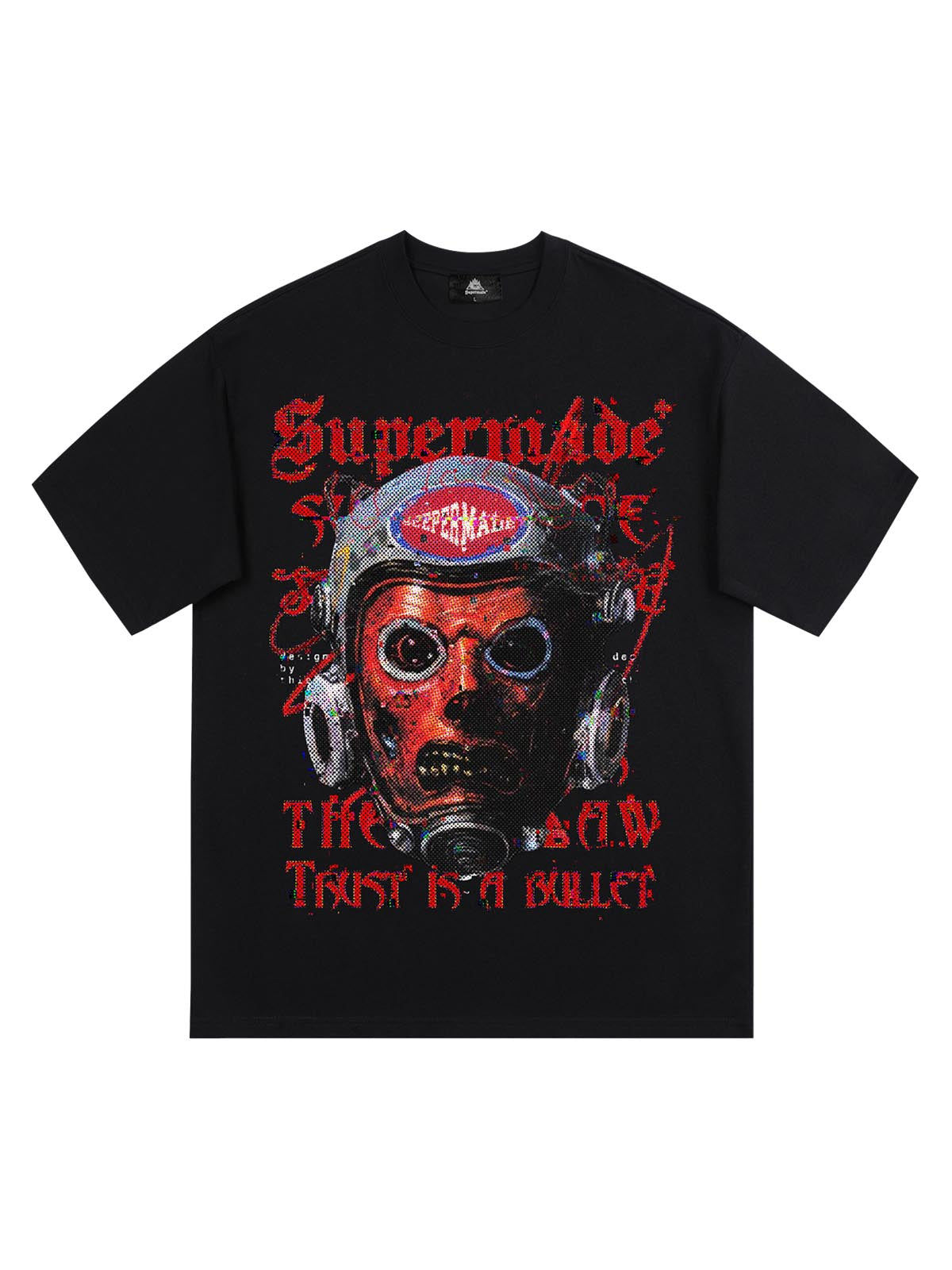 T-Shirt mit origineller Grafik und auffälligem Kunstwerk