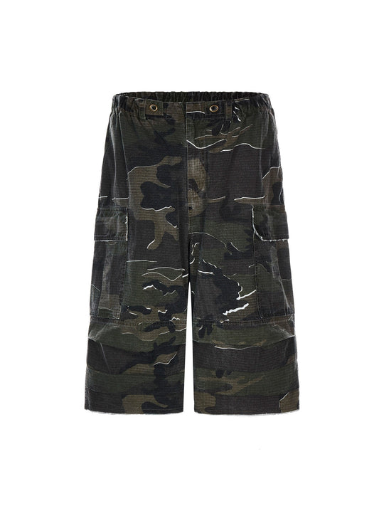 Thesupermade – Baggy-Jeans im Retro-Camouflage-Look für Arbeitskleidung 