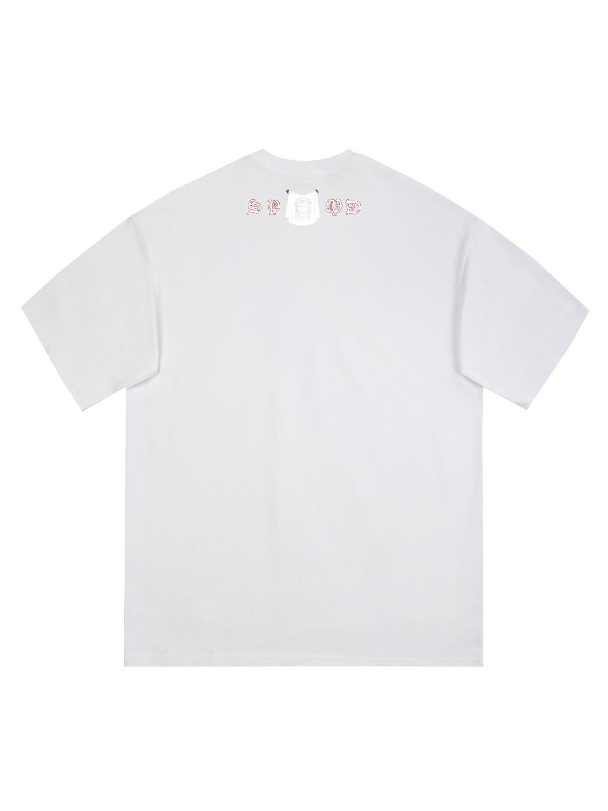 T-shirt original imprimé crâne et Jésus