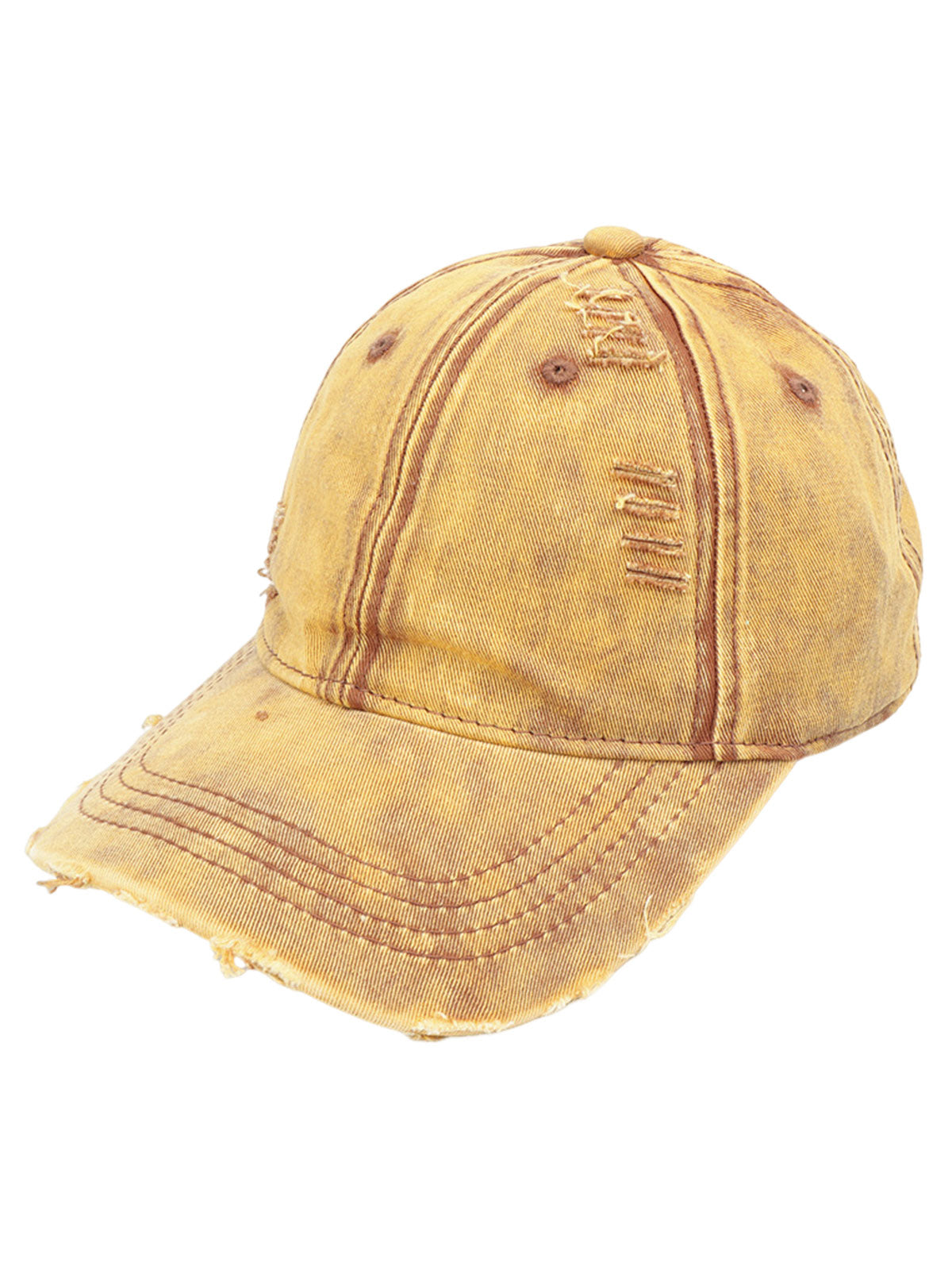 Casquette d'extérieur en denim délavé