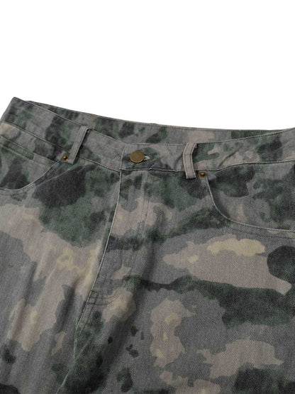 Pantalon cargo camouflage multi-poches