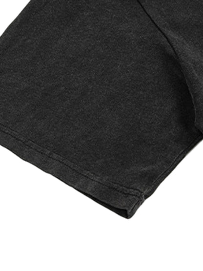 T-Shirt mit Rundhalsausschnitt und Graffiti-Print