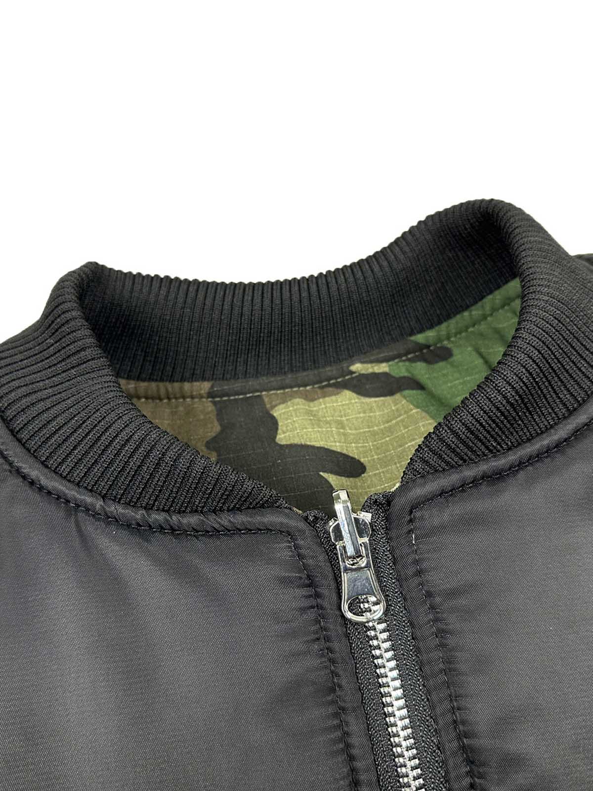 Camouflage Reversible Bomber Jacket