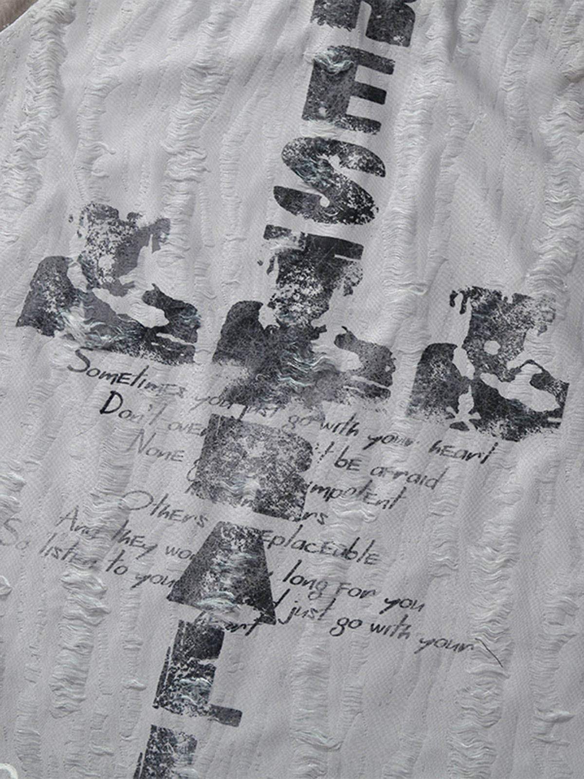 T-shirt à imprimé croix Street Stitching