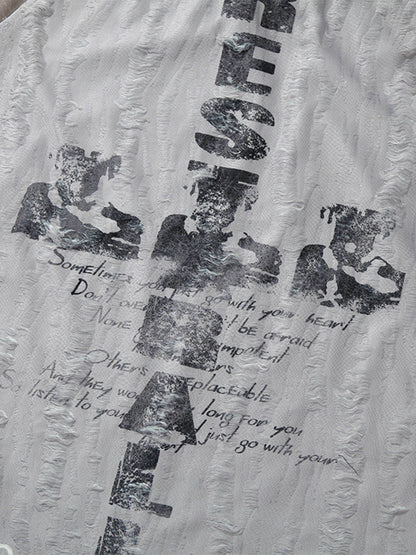 T-shirt à imprimé croix Street Stitching