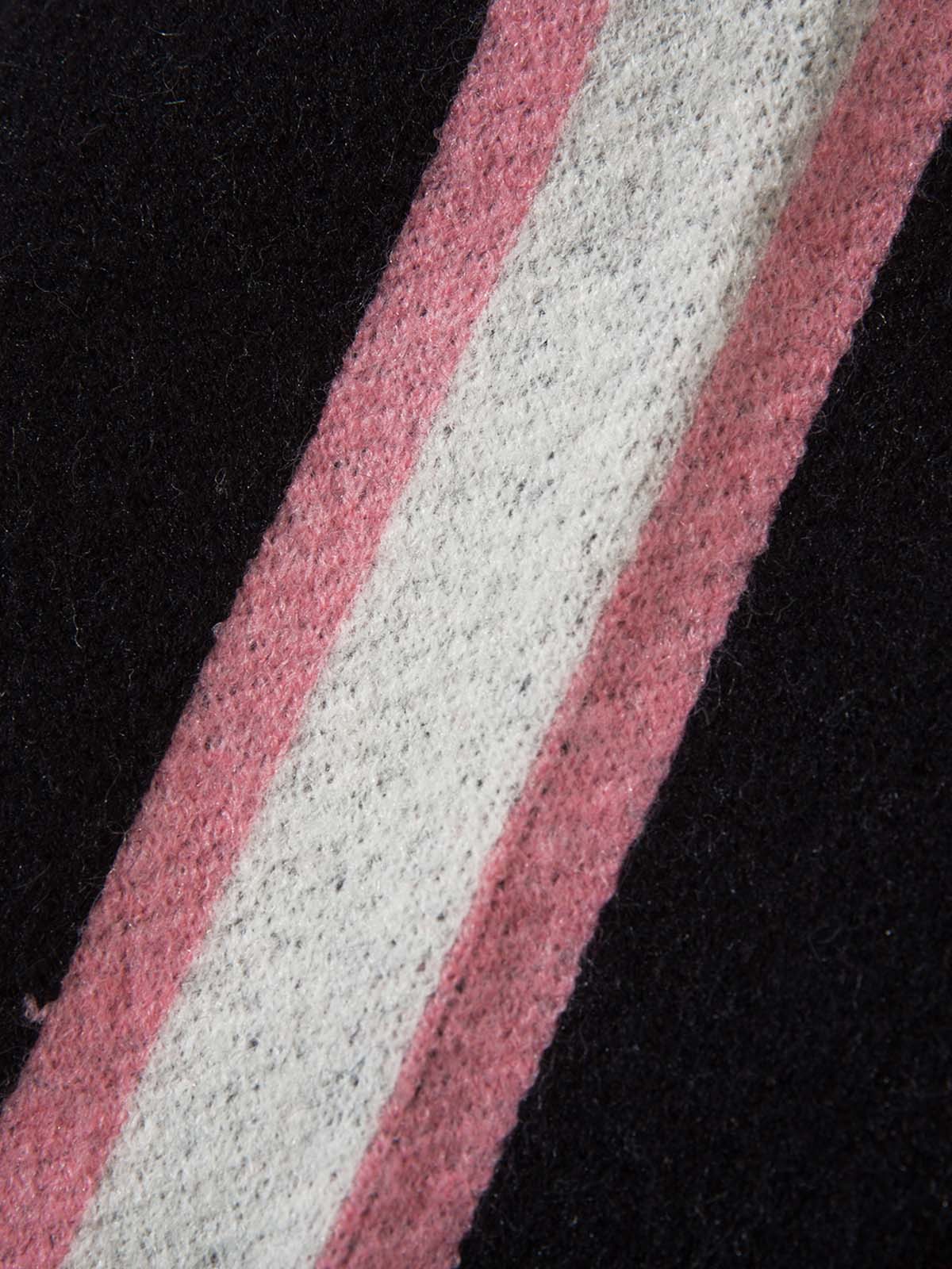 Pull zippé à col montant en jacquard de couleur contrastée Thesupermade