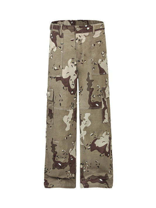 Pantalon cargo camouflage multi-poches Thesupermade