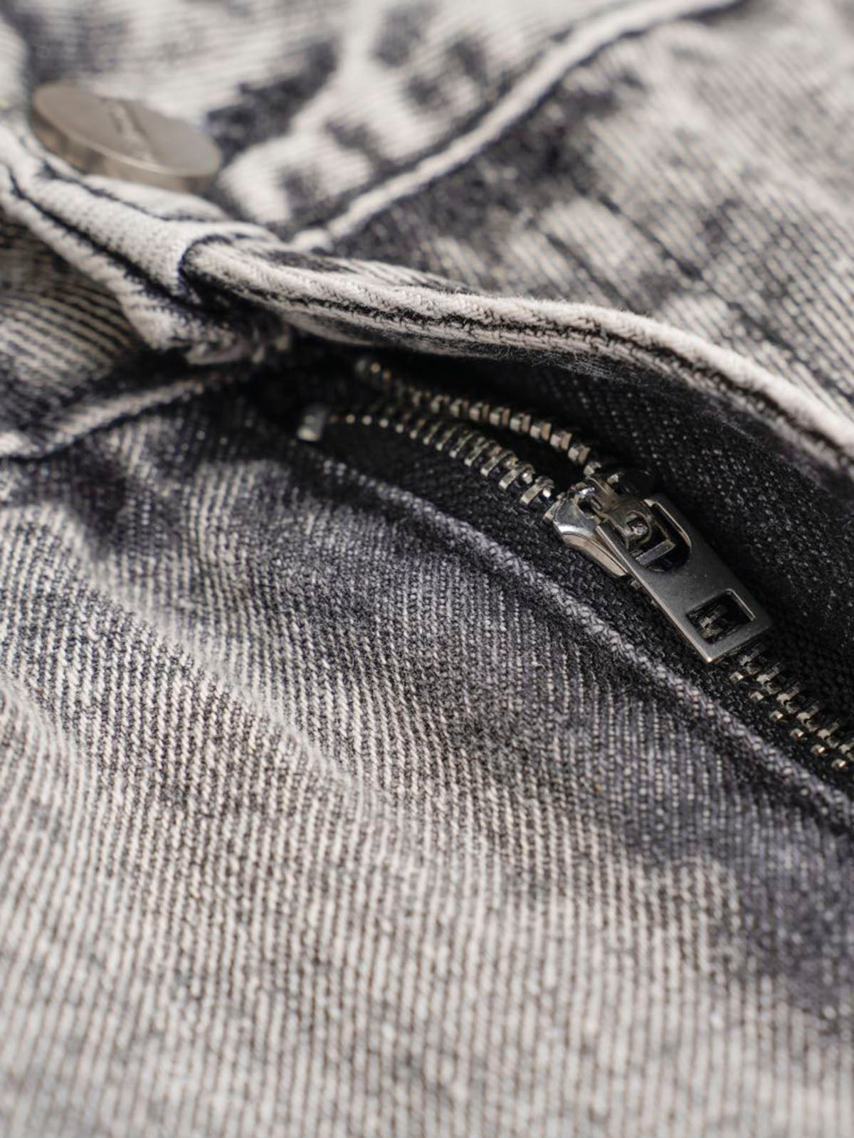 Thesupermade Washed Multi-pocket Cargo Jeans