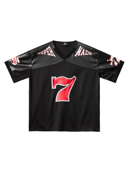Original "SUPER 7" V-Neck Jersey T-SHIRT