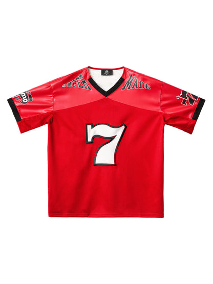Original "SUPER 7" V-Neck Jersey T-SHIRT