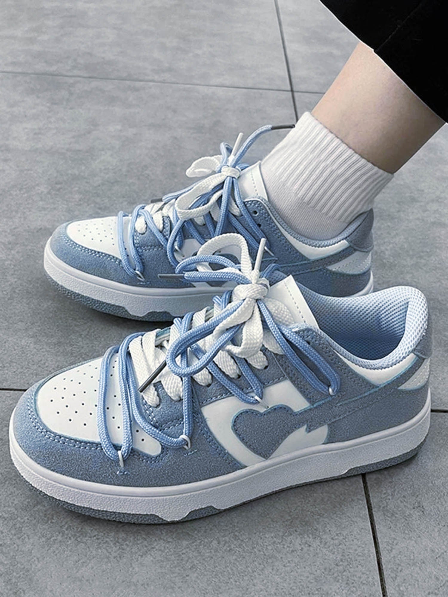 Chaussures de planche respirantes Thesupermade Haze Blue Love - 1854