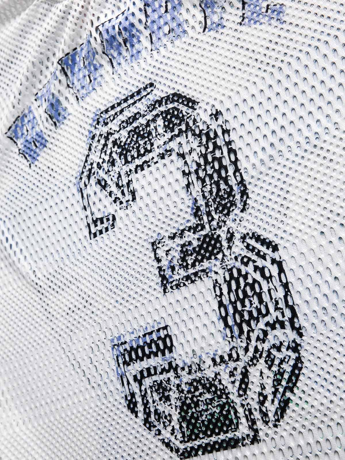T-shirt graphique à imprimé sportif numérique en maille
