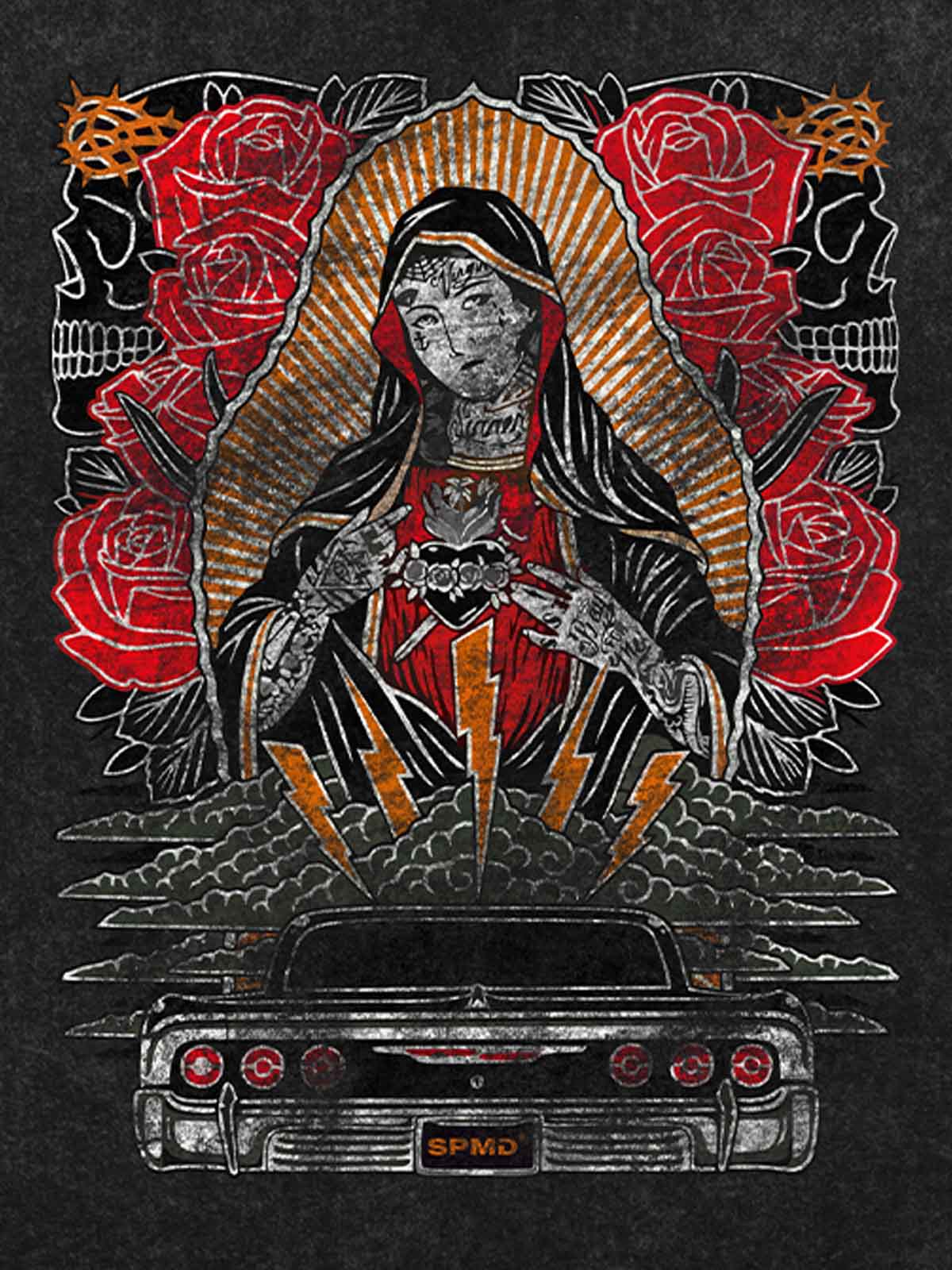 Original Vintage Virgin Mary Graphic T-Shirt