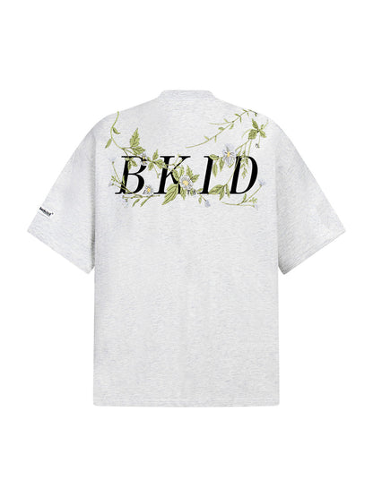 Floral Embroidered Oversized Short Sleeve T-Shirt