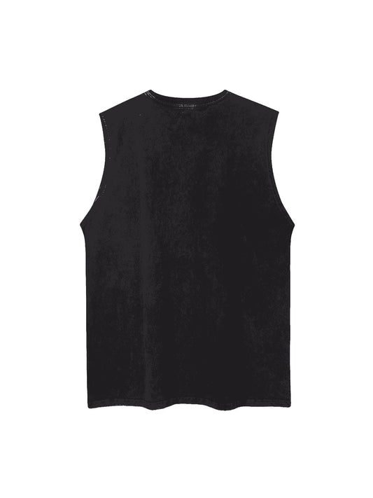 Gilet de rap de rue vintage vieilli Thesupermade