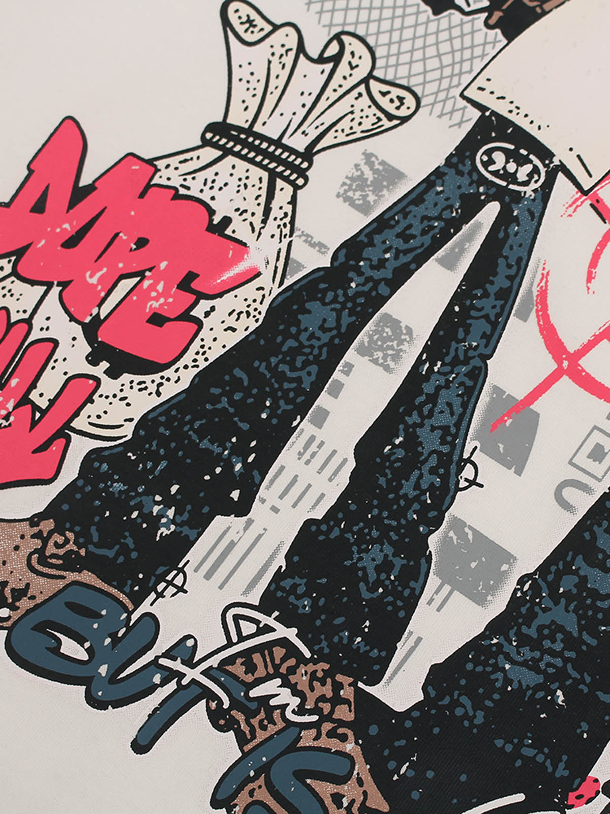 Retro Street GLESA Grafik T-Shirt