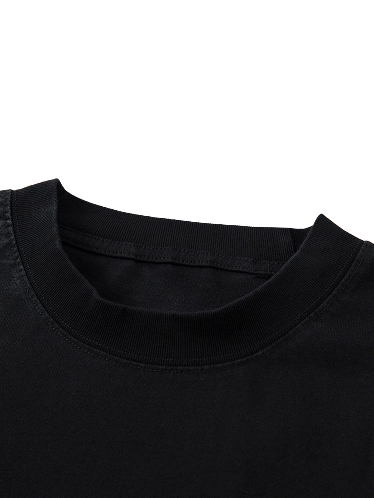 T-Shirt aus schwerer, gewaschener Baumwolle mit Kreuzschild-Print