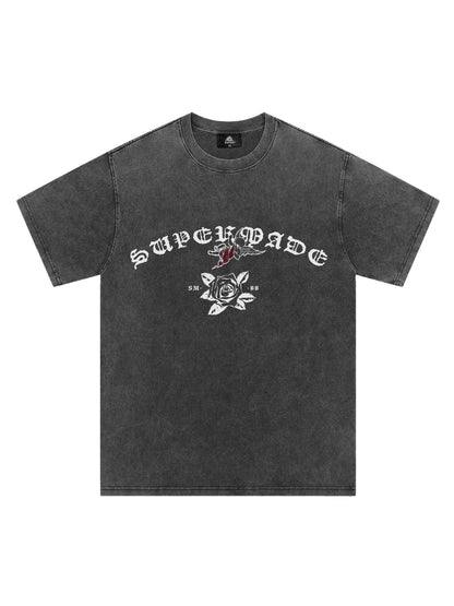 T-shirt original à imprimé graphique rétro