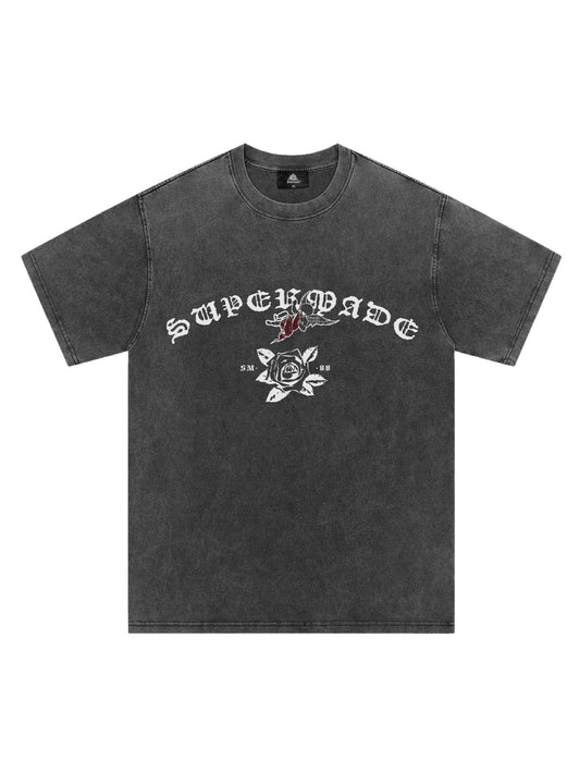 T-shirt original à imprimé graphique rétro