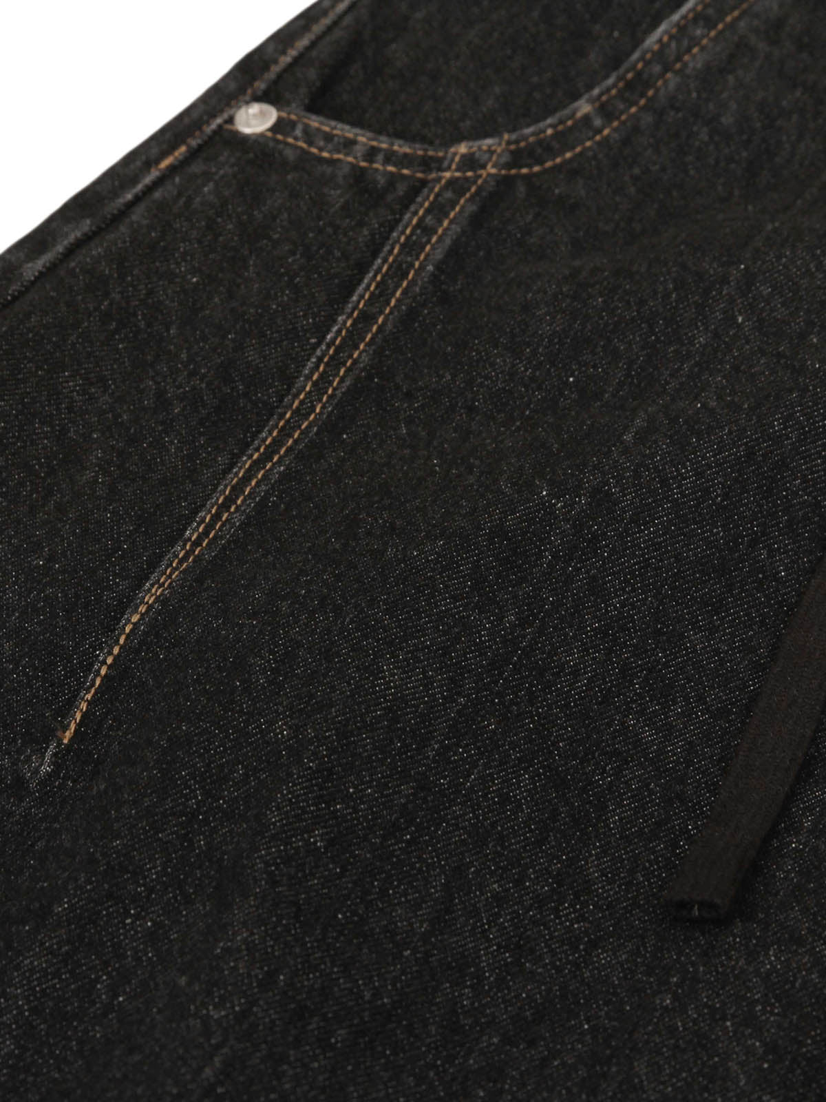 Baggy-Jeans mit Patchwork-Karomuster und Falten - 2334