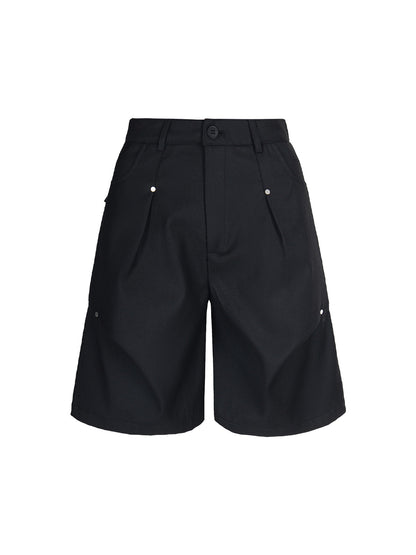 Short plissé à rivets Street Retro