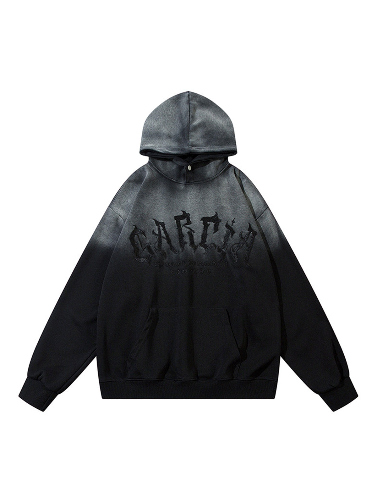 Sweat à capuche brodé dégradé de couleurs avec lettrage patch Thesupermade
