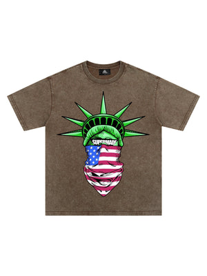 Orginal Fun Statue of Liberty Independence Day T-shirt